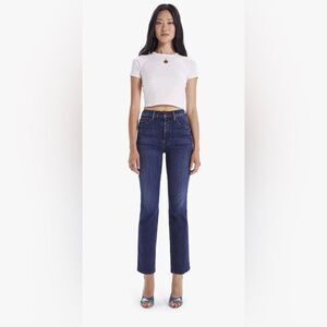 MOTHER Denim The Tripper Ankle High Waist Flare Jeans in Mint Condition